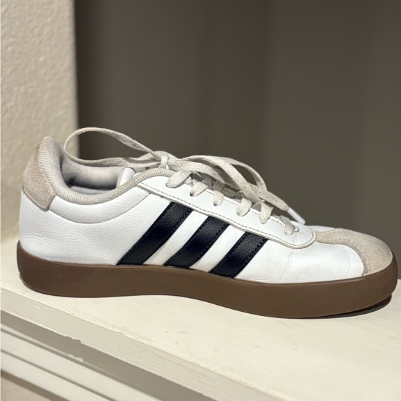 adidas VL Court 3.0 K 'White Black Gum' ID9062 Youth Size 5 - Picture 5 of 9